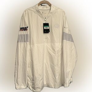 LA RAMS - NIKE - WINDBREAKER - WHITE & GREY LONG SLEEVE - XL - NWT